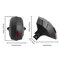 [Q]For Kukirin G2 G3 G4 Scooter Rear  With Reflector Rear Mudguard Wheel Protection Cover Kukirin G2/G3/G4 Rear  Parts black
