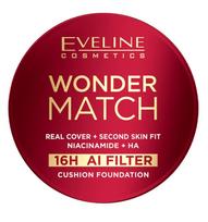 Foundation with hyaluronic acid 02 in vanilla eveline wonder match