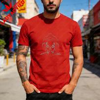 Cool Buddha With Headphones Tshirt Zen Meets Modern Music Culture Fashion Shirt Summer Unisex Casual Crewneck Cotton Short Sleeve S red