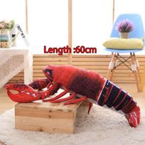 Treasuringu 3 Size Cute Lobster Plush Toy Colorful Lobster Stuffed Doll Spiny Lobster Plushie Sofa Decor Birthday Gifts beige