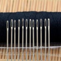 25 vnt. Didelio kietumo nerūdijančio plieno siuvimo adata Kryžminio siuvimo drabužių adatos onesize gray