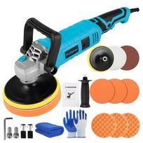 Latest Model High Output Electric Polisher 150mm Corded Buffing Machine Professional Grade Powerful Motor Detachable Handle Scratch Water Stain Mirror mėlyna