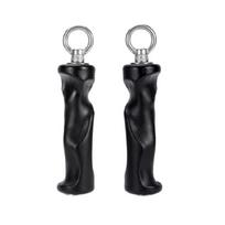 High Performances Workout Handles Hand Grip With Metal Rings For Exercise Resistance Training For Comfort And Stability gray