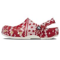 Crocs Classic Clog Holiday Sweater Women's 209237-90H 36-37 raudona