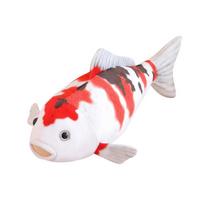1 vnt. 75 cm simuliacinės karpių (Koi) pliušinės žaislinės, minkštos kimštos animacinių filmų karpių pliušinės pagalvės mergaitėms, berniukams, sofai, namų dekorui, pagalvėlės, dovanos 75*20*30cm white