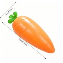 Giant Carrot Squishy Toy Super Soft Slow Rising Squeeze Fidget Toy Large Vegetable Shaped Stress Relief Decompress Sensory Toy orange