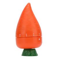 Cooking Timer Cute Carrot Shape Mechanical Timer for Kitchen Reading Studying Exercise red