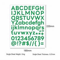 Craft Scrapbooking Stickers Vibrant Vinyl Alphabet Stickers Self-Adhesive Stickers Strong Adhesion For Laptop Decoration Home