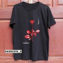 Depeche Mode Violator Synth Pop Electronic Music Album Graphic T-Shirt S brown