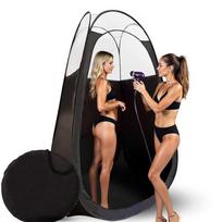 KobbTan Large Deluxe Spray Tan Tent - Pop-up Tent with Portable Case Portable Tanning Booth black