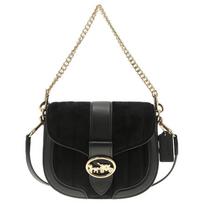 COACH Cow Leather Crossbody Bag, Shoulder Bag Small Women's Black CG618-IMBLK One Size 1 gray