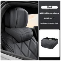 For BMW Memory Foam Car Neck Pillow E46 E90 E60 F30 G30 E36 E91 E70 G26 X1 X3 X5 X6 IX3 3 5 7 Series Car Interior Accessories Headrest - Black