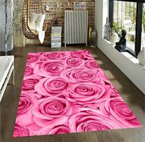 Neon Pink Emitting Light 3D Optical Illusion Concentric Square Carpet Mat for Home Living Room Decoration Anti Slip Carpet 50cmx80cm pink