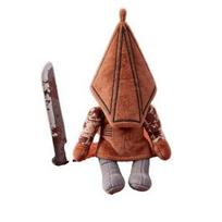 Silent Hill Red Pyramid Head Plush Doll Game Periphery Plush Toy Collectible Christmas Birthday Fans Toy Gift 25CM brown