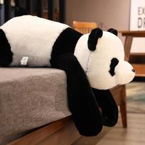 60Cm-120Cm Giant Panda Plush Toys Soft Sleep Pillow Cartoon Animal Bear Stuffed Baby Doll Classic Kids Birthday Christmas Gifts 60cm