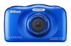 Nikon COOLPIX S33 atsparus vandeniui skaitmeninis fotoaparatas, mėlynas - 13,17 MP, atsparus vandeniui, smūgiams, draugiškas vaikams kompaktiškas fotoaparatas mėlyna
