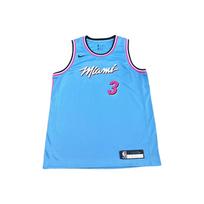 Nike Kids Swingman NBA Wade Heat Jersey Kids Tops Breathable Round-Neck Sleeveless 9Z2B7B1GP-WADE L gray