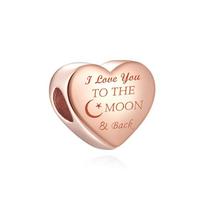 New Copper Monkey,Dog Paw,Heart-Shaped Mothers Bead Pendant Suitable For European Original Bracelet Diy Exquisite Jewelry beige