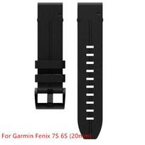 Laikrodžio apyrankės 20/22/26 mm odinis laikrodžio dirželis, greitai atsegamas laikrodžio apyrankės apyrankė, skirta Garmin Fenix ​​7X 7 6 6X 6 6S Pro 5X 3HR For 20mm black