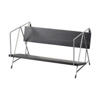 Nordic Retro Bookshelf Bench Style Walnut Storage Rack Desktop Organizer for Magazines Book And Decorations Stylish Home Office Organizer gray