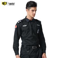 Nengdun Men's Summer Thin Security Uniform Work Suit 170/L black