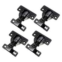 4x Self Closing Door Hinges Carbon Steel ,Furniture Hardware, Easy to Install, Rust Resistant Cabinet Hinges Cupboard Hinges