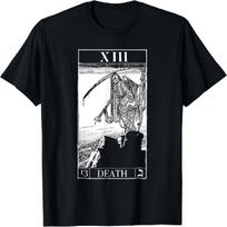 Blackcraft Vintage Death Tarot Card T-Shirt The Reaper Mort T-Shirt S juoda