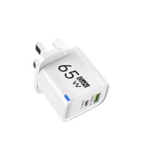 Universalūs USB greitieji įkrovikliai 65W GaN Quick Charger 3.0 USB-A USB-C Greitojo įkrovimo įkrovikliai PD Sieninis įkroviklio adapteris Mobiliesiems telefonams