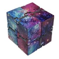 Infinity Cube Fidget Cube Toy Galaxy Space Magic Puzzle Flip Cube Fidget Finger Toys Anxiety Relief for Adults Kids ADHD Stress St Practical Use