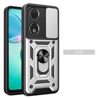 Armor Shockproof Case For Honor 90 Smart Honor 70 Lite Cover Lens Protection With Ring Magnetic Holder Coque Capa Fundas For Honor 90 blue