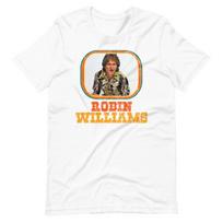 ROBIN WILLIAMS 70s Style Portrait Tee Shirt Short-Sleeve Unisex 100% Cotton T-shirt Mens Tees Top M beige