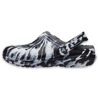 Crocs Classic Lined Clog Marmuruotas - Baltas Juodas Unisex Batai 207180-103 38-39 gray