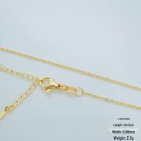 Luxury Gold-Plated Cross & Mother-of-Pearl Pendant Necklace for Women