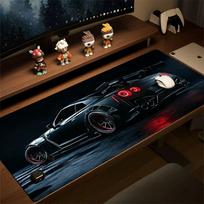 Large Gaming Desk Mat Computer Keyboard Mouse Pad Japanese Sports Car Design NonSlip Rubber PC Office Work Laptop Accessory SBD400x800x2mm brown