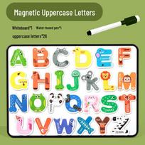Erasable Magnetic Writing Board for Kids: Alphabet, Math, & English Practice orange