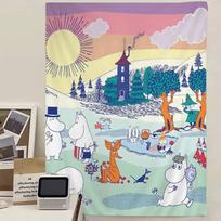 Cute M-Moomins Colorful Tapestry Wall Hanging Bohemian Wall Tapestries Mandala Wall Hanging Sheets 100X70CM blue
