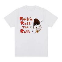 Yoshitomo Nara rock Japanese Anime Cartoon t-shirt Cotton Men T shirt New TEE TSHIRT Womens S