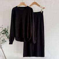 Cross-border sweater, Europe, America, Amazon foreign trade women's clothing, autumn and winter solid color simple long-sleeved fashion casual knitted One size fits all