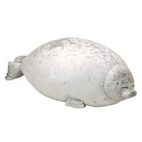 Plush Fat Seals Stuffed Toys Cute Cartoon Sea Animal Soft Big Hugging Pillow Baby Sleeping Pillow Cute Throw Pillow Gift For Kid 30cm white