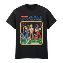 Steven Rhodes Retro Funny Graphic T-shirt XXL black