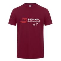 Ayrton Senna T Shirt Unisex Short Sleeve Cotton Senna Drive To Perfection Tshirt Top Tees Tshirts Lh148 S brown