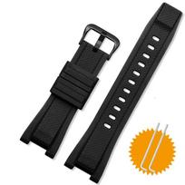 Silicone Rubber bracelet for casio GST210 GST-W110/S130/B100/S100G/S110/410 watch strap high quality watchband wristwatches band 26x14mm black
