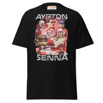 Ayrton Senna Tribute T-Shirt | Legendary F1 Racer Tee S gray