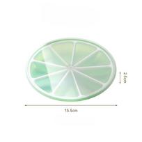 1pc Lemon Shape Silicone Ice Mold, Food Grade & Easy Release for Cocktails, Bartender & Home Bar Party Essential geltona