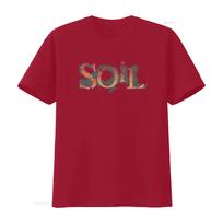Soil Band Vintage Style T Shirt For Medium Scars Tour With Unique Print Design Vintage Fashion Homme Graphic Versatile S brown