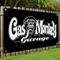 1pc, 2Dflat, Gas Monkey Garage Flag, Retro Gorilla Head Design, Polyester, for Outdoor Garden, Indoor & Outdoor Decoration, wsj 47.2x31.5inch/120*80cm white