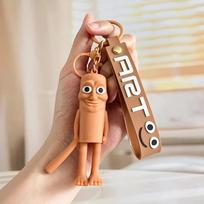 Tung Tung Tung Sahur Ballerina Cappuccino Brain Rot Keychain Backpack Pendant Halloween brown