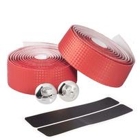 Carbon Fibre Anti-Vibration Anti-slip Handlebar Tape Handle Belt Bicycle Grips Tapes Bike Straps raudona