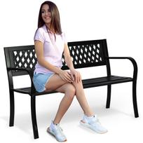 Garden Bench With Backrest 125 X 77 X Sofotel Clover 49 cm