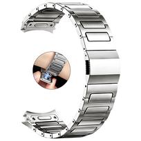 Metalinės laikrodžio apyrankės be tarpų Magnetinis užsegimas Premium titano apyrankė Huawei Watch 5 46mm Laikrodžio apyrankės for Huawei Watch5 46 gray